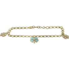 Altınkaynak 14 Ayar Altın Kalpli Bileklik  -  F003718