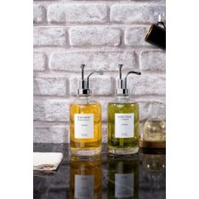 Storemax Home 500 ml Cam Sıvı Sabunluk ve Losyonluk, Yüksek Kaliteli Krom Başlık, Şık Tasarım, Çok Amaçlı Kullanım Için Ideal: Kahve Şurubu, Sıvı Yağ, Sirke, Losyon ve Sıvı Sabun (Gold, Yuvarlak)