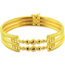 14 Ayar Altın Kaburga Bilezik  -  F003192