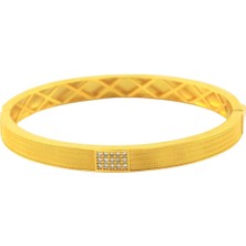 14 Ayar Altın Tasarım Bilezik  -  F003141