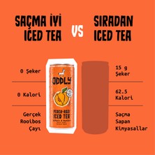 ODDLY Peachrooı Soğuk Çay Kutu Şeftali Rooıbos 250 ml x 8 Adet