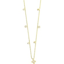 14 Ayar Altın Baget Kolye  -  0183054