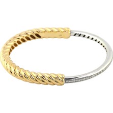 14 Ayar Altın Tasarım Bilezik  -  0186385