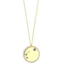 14 Ayar Altın Plaka Kolye  -  0184109