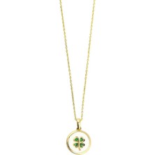 14 Ayar Altın Kalpli Kolye  -  0185356