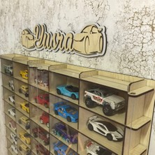 Pleksi Kapaklı 1/64 Ölçek 50ARAÇ Hotwheels Matchbox Metal Araç Uyumlu Model Oyuncak Araba Rafı