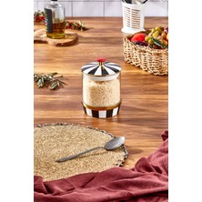 Paçi Porselen Cam Kavanoz 800 ml
