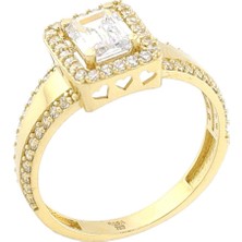 14 Ayar Altın Baget Yüzük  -  0184300