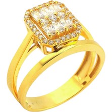 22 Ayar Altın Baget Yüzük  -  0180529