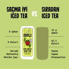ODDLY Berry Matcha Soğuk Çay Kutu Çilek Matcha 250 ml x 12 Adet