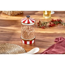 Paçi Porselen Cam Kırmızı Beyaz Battal Boy 2000 ml
