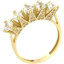 Altınkaynak 14 Ayar Altın Beştaş Yüzük  -  F003795