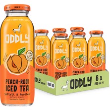 ODDLY Peachrooı Soğuk Çay Cam Şeftali Rooıbos 250 ml x 6 Adet