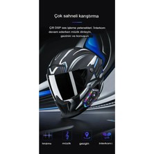 2 Adet Y20 Max Telsiz Özellikli 5.3 Motosiklet Kask Kulaklık Intercom Işıklı Motorsiklet Interkom