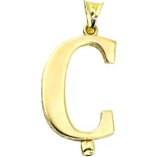 14 Ayar Altın Harfli Kolye Ucu  -  0176059