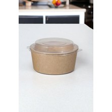 Kraft Karton Salata Kabı, 750CC Hacim, 500 Adet, Kapak Dahil Değildir