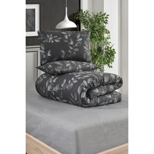 Çift Kişilik Nevresim Takımı (160 x 200 Lastikli Çarşaflı Takım) Gri