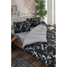 Çift Kişilik Nevresim Takımı (160 x 200 Lastikli Çarşaflı Takım) Siyah