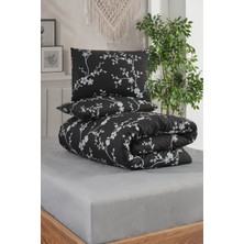 Çift Kişilik Nevresim Takımı (160 x 200 Lastikli Çarşaflı Takım) Siyah