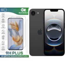 ECR MOBILE  Apple iPhone 16E Ekran Koruyucu Esnek Nano Cam Tam Uyumlu Şeffaf