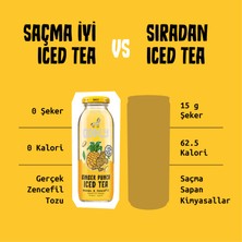 ODDLY Gınger Punch Soğuk Çay Cam Yeşilçay Ananas Zencefil 250 ml x 12 Adet