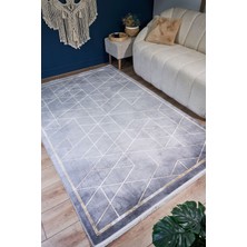 Apex Halı Serenity 7841 Gri Yumuşak Dokulu  Viskon Makine Dokuması Halı