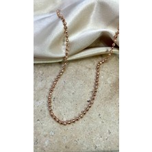 Rose Gold Vip Dorika Zincir Kolye