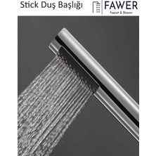 FAWER Faucet & Shower Fawer Stick Duş Başlığı El Duşu - 4 Adet