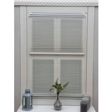 Yazar Home Gece Gündüz Çift Mekanizmalı Katlanabilir Beyaz Cam Balkon Plise Perde