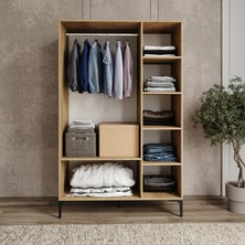 Free 3 Kapalı,6 Raf Bölmeli,1 Askı Bölmeli Dolap/ GARDIROP(%100MDF)