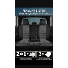 Galaxy Subaru Impreza Sd/hb Uyumlu  Körfez Serisi Oto Koltuk Kılıfı Gri