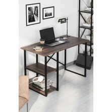 Bofigo 60 x 120  cm  2 Raflı Çalışma Masası Bilgisayar Masası Ofis Ders Yemek Masası Mars