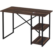 Bofigo 60 x 120  cm  2 Raflı Çalışma Masası Bilgisayar Masası Ofis Ders Yemek Masası Mars