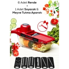 8 Aparatlı Üstten Basmalı Meyve Sebze Doğrayıcı ve Dilimleyici
