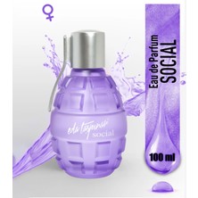 Eda Taşpınar Social Kadın EDP Parfüm 100 ml Çiçeksi Koku ile Etkileyici ve Ferah Hediye Seçeneği