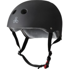 Triple Eight The Certified Sweatsaver Black Mat Kask L/xl