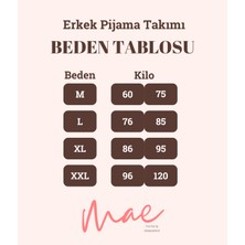Erkek Kısa Kol Üst K.indigo Alt Siyah Ekose Pijama Takımı