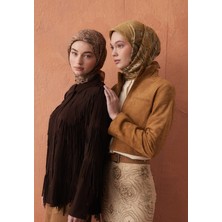 Fresh Hardal Eliza Desen Pamuk İpek Eşarp