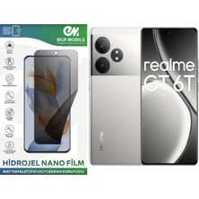 ECR MOBILE  Realme Gt 6t Uyumlu Hidrojel Nano Ekran Koruyucu Film Hayalet(Privacy)Tempered Cam Değildir