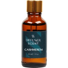 Scentfume Cashmerem 30 ml Difüzör Esansı Oda Kokusu, Aromaterapi Yağı,  İmza Koku Esansiyel %100 Doğal Yağ Aromaterapi Meditasyon