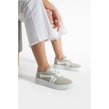 Getcho Ugarte Kadın Süet Buz Beyaz Spor Ayakkabı