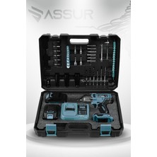Assur 21V Çift Akülü Şarjlı Matkap 800Nm Torklu Somun Sıkma Sökme