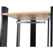 Özel Yapım Vest Organizer, Elbise Askılığı, Giyinme Dolabı, Kapaksız Eşya Dolabı, Modern, Şık (Siyah-Safirmeşe)