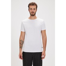 Bad Bear Solid T-Shirt Beyaz Basic Erkek Tişört