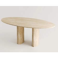 Daniela-Traverten Mermer Yemek Masası