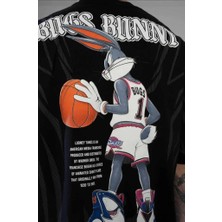 Ral Sport  Oversize Bugs Bunny T-Shirt Siyah