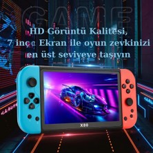 GAMEBOX+5000 Oyunlu Nostalji Atari 7 Inç Geniş Ekran 128BIT Retro Video Oyunu