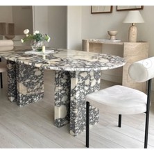 Menhun- Menekşe Mermer Masa