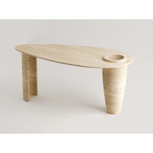 Datin-Traverten Mermer Yemek Masası