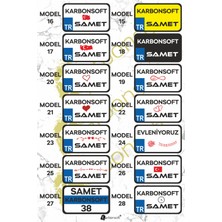 Karbonsoft Kişiye Özel Ahşap Dekor Plaka, Bisiklet Plaka, Isimli Plaka, Cam Önü Plakası, Aksesuar Plaka